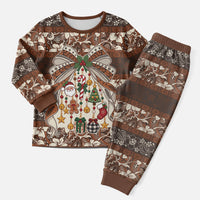 Tahiti 'Ahu Christmas Bow Christmas Pajama Set Ia 'oa'oa i te Noera LT9 Men Multicolor - Polynesian Pride