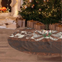 Tahiti 'Ahu Christmas Bow Tree Skirt Ia 'oa'oa i te Noera LT9 - Polynesian Pride