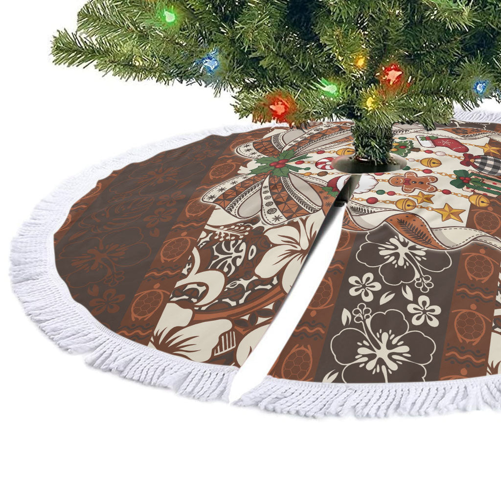 Tahiti 'Ahu Christmas Bow Tree Skirt Ia 'oa'oa i te Noera LT9 - Polynesian Pride