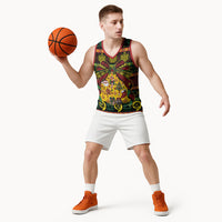 Vanuatu Sand Drawing Christmas Bow Basketball Jersey Meri Krismas