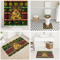 Vanuatu Sand Drawing Christmas Bow Bathroom Set Meri Krismas LT9 - Polynesian Pride