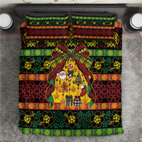 Vanuatu Sand Drawing Christmas Bow Bedding Set Meri Krismas LT9 Multicolor - Polynesian Pride