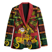 Vanuatu Sand Drawing Christmas Bow Blazer Meri Krismas LT9 Unisex Multicolor - Polynesian Pride