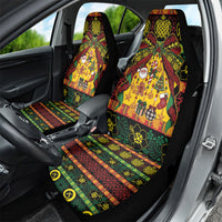 Vanuatu Sand Drawing Christmas Bow Car Seat Cover Meri Krismas