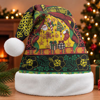 Vanuatu Sand Drawing Christmas Bow Christmas Santa Hat Meri Krismas