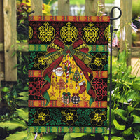 Vanuatu Sand Drawing Christmas Bow Garden Flag Meri Krismas