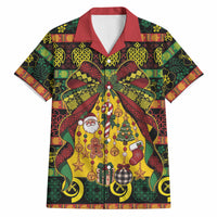 Vanuatu Sand Drawing Christmas Bow Hawaiian Shirt Meri Krismas LT9 Multicolor - Polynesian Pride