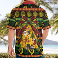 Vanuatu Sand Drawing Christmas Bow Hawaiian Shirt Meri Krismas LT9 - Polynesian Pride