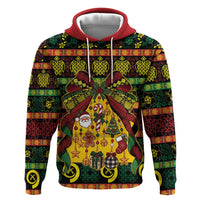 Vanuatu Sand Drawing Christmas Bow Hoodie Meri Krismas