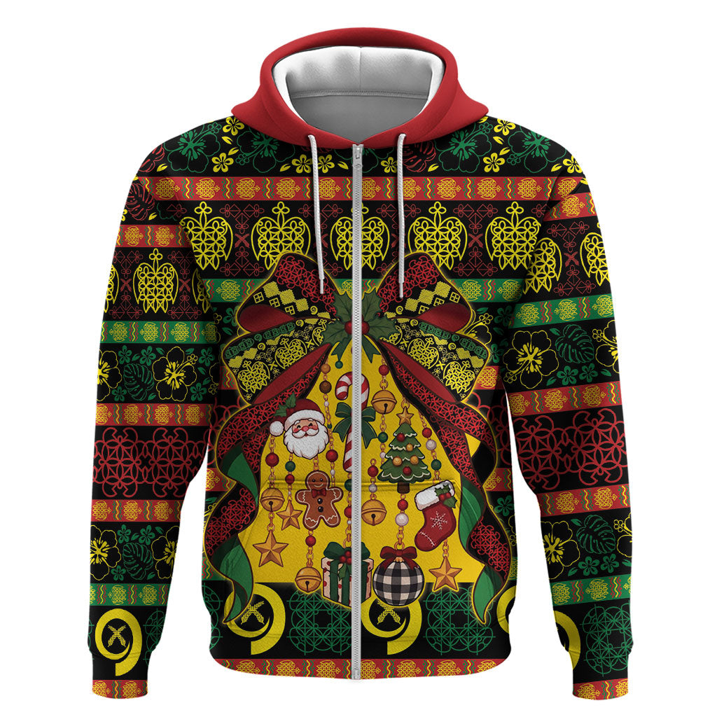 Vanuatu Sand Drawing Christmas Bow Hoodie Meri Krismas