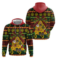 Vanuatu Sand Drawing Christmas Bow Hoodie Meri Krismas