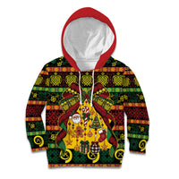 Vanuatu Sand Drawing Christmas Bow Kid Hoodie Meri Krismas