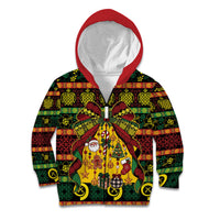 Vanuatu Sand Drawing Christmas Bow Kid Hoodie Meri Krismas