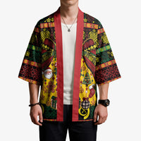 Vanuatu Sand Drawing Christmas Bow Kimono Meri Krismas