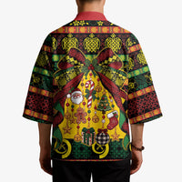 Vanuatu Sand Drawing Christmas Bow Kimono Meri Krismas