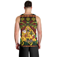 Vanuatu Sand Drawing Christmas Bow Men Tank Top Meri Krismas LT9 - Polynesian Pride