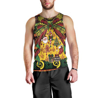 Vanuatu Sand Drawing Christmas Bow Men Tank Top Meri Krismas LT9 - Polynesian Pride