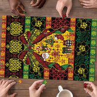 Vanuatu Sand Drawing Christmas Bow Puzzle Meri Krismas LT9 - Polynesian Pride