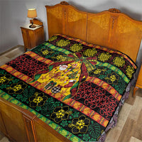 Vanuatu Sand Drawing Christmas Bow Quilt Meri Krismas LT9 - Polynesian Pride