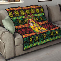 Vanuatu Sand Drawing Christmas Bow Quilt Meri Krismas LT9 - Polynesian Pride