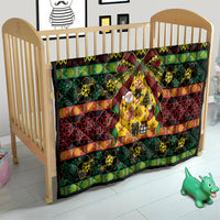 Vanuatu Sand Drawing Christmas Bow Quilt Meri Krismas LT9 - Polynesian Pride