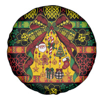 Vanuatu Sand Drawing Christmas Bow Spare Tire Cover Meri Krismas LT9 - Polynesian Pride