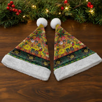 Vanuatu Sand Drawing Christmas Bow Christmas Santa Hat Meri Krismas Hibiscus Turtle LT9 - Polynesian Pride