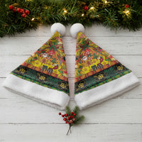 Vanuatu Sand Drawing Christmas Bow Christmas Santa Hat Meri Krismas Hibiscus Turtle LT9 - Polynesian Pride