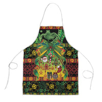 Vanuatu Turtle Floral Christmas Bow Apron Meri Krismas LT9 Multicolor - Polynesian Pride