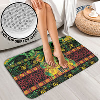 Vanuatu Turtle Floral Christmas Bow Bathroom Set Meri Krismas LT9 - Polynesian Pride