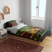 Vanuatu Turtle Floral Christmas Bow Bedding Set Meri Krismas LT9 - Polynesian Pride