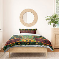 Vanuatu Turtle Floral Christmas Bow Bedding Set Meri Krismas LT9 - Polynesian Pride