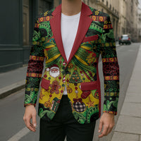 Vanuatu Turtle Floral Christmas Bow Blazer Meri Krismas LT9 - Polynesian Pride