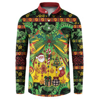 Vanuatu Turtle Floral Christmas Bow Button Sweatshirt Meri Krismas LT9 Multicolor - Polynesian Pride