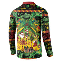 Vanuatu Turtle Floral Christmas Bow Button Sweatshirt Meri Krismas LT9 - Polynesian Pride