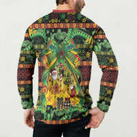 Vanuatu Turtle Floral Christmas Bow Button Sweatshirt Meri Krismas LT9 - Polynesian Pride