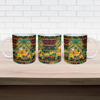 Vanuatu Turtle Floral Christmas Bow Ceramic Mug Meri Krismas LT9 - Polynesian Pride