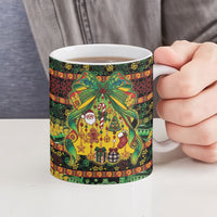 Vanuatu Turtle Floral Christmas Bow Ceramic Mug Meri Krismas LT9 - Polynesian Pride