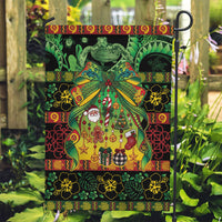Vanuatu Turtle Floral Christmas Bow Garden Flag Meri Krismas LT9 Garden Flag Multicolor - Polynesian Pride