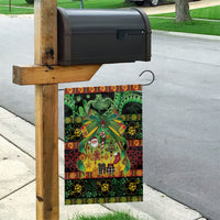 Vanuatu Turtle Floral Christmas Bow Garden Flag Meri Krismas LT9 - Polynesian Pride