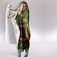 Vanuatu Turtle Floral Christmas Bow Hooded Blanket Meri Krismas LT9 - Polynesian Pride