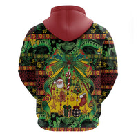 Vanuatu Turtle Floral Christmas Bow Hoodie Meri Krismas LT9 - Polynesian Pride