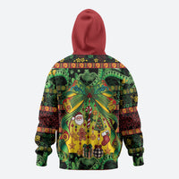 Vanuatu Turtle Floral Christmas Bow Hoodie Meri Krismas LT9 - Polynesian Pride