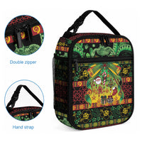 Vanuatu Turtle Floral Christmas Bow Lunch Bag Meri Krismas LT9 - Polynesian Pride