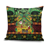 Vanuatu Turtle Floral Christmas Bow Pillow Cover Meri Krismas LT9 Multicolor - Polynesian Pride