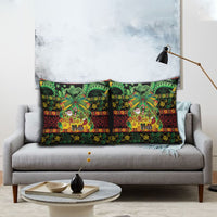 Vanuatu Turtle Floral Christmas Bow Pillow Cover Meri Krismas LT9 - Polynesian Pride