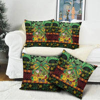 Vanuatu Turtle Floral Christmas Bow Pillow Cover Meri Krismas LT9 - Polynesian Pride