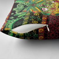 Vanuatu Turtle Floral Christmas Bow Pillow Cover Meri Krismas LT9 - Polynesian Pride