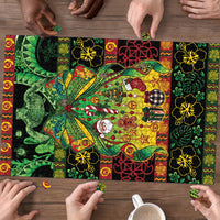 Vanuatu Turtle Floral Christmas Bow Puzzle Meri Krismas LT9 - Polynesian Pride