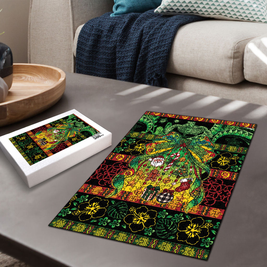Vanuatu Turtle Floral Christmas Bow Puzzle Meri Krismas LT9 - Polynesian Pride